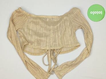 bluzki złotą nitką: PrettyLittleThing, Top damski, rozmiar S — 3