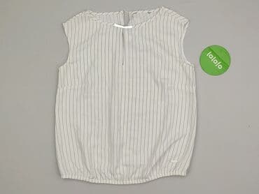 biała bluzka w czarne paski: Women's blouse, size M — 3