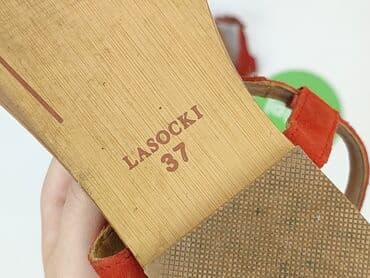 lasocki sandaly biale: Sandały damskie, rozmiar 37 — 4