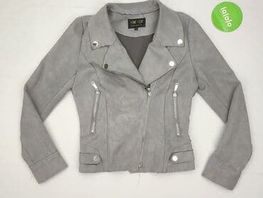 h m marynarka w paski: HF, Kurtka skórzana damska, S — 2