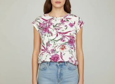 zalando bluzki z krótkim rękawem: Bluzka damska, rozmiar S — 1