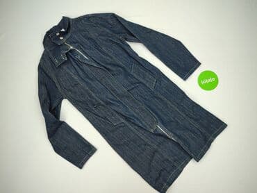 kamizelka jeansowa damska długa: Denim, Kurtka jeansowa damska, rozmiar S — 2