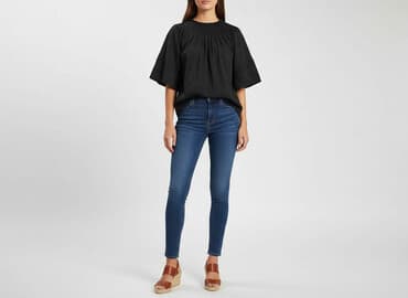 tanie bluzki z krótkim rękawem: Bluzka damska, rozmiar One size — 6