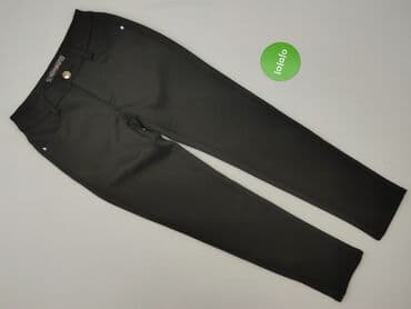 spodnie na gumce czarne: Spodnie materiałowe damskie, rozmiar M — 2