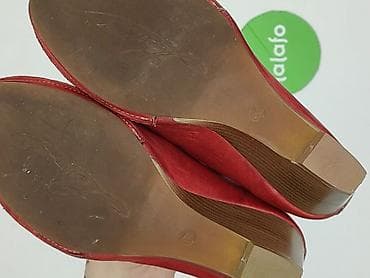 sandałki czerwone: Półbuty damskie, rozmiar 38 — 4