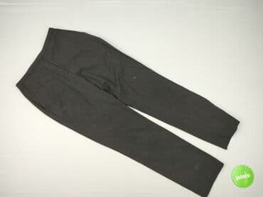 zara woskowane spodnie: H&M, Material trousers for women, size S (EU 36) — 2