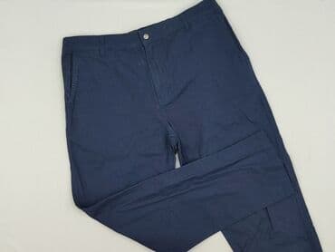 białe lniane spodnie zara: Chinosy dla mężczyzn, rozmiar XL — 1