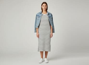 zalando sukienka w paski: Esmara, Sukienka damska, rozmiar S — 6