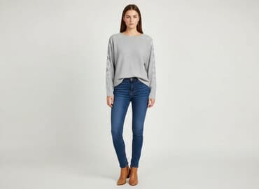 klapki z futerkiem firmowe: Sweter damski, rozmiar M — 6