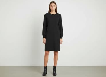 czarna sukienka z długim rękawem sinsay: Sinsay, Sukienka damska, rozmiar M — 6