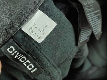 spodnie ze sztucznej skóry h m: H&M Divided, Spodnie materiałowe damskie, rozmiar L — 4