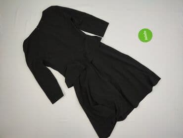 czarna sukienka ze srebrnymi dodatkami: Sukienka damska, rozmiar S — 3