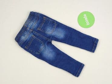 kombinezon wiosenny 74: Denim pants, So cute, 9-12 months, condition - Perfect — 3