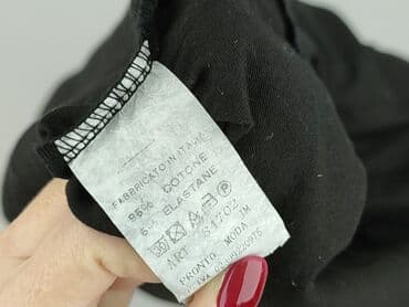 bluzka z dlugim rekawem czarna: Tunika damska, rozmiar M — 4