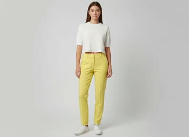 rajstopy vinted: Vila, Material trousers for women, size XS — 7