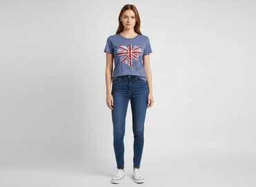 union jack t shirty: T-shirt damski, rozmiar S — 1