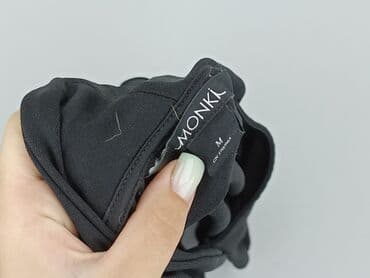 czarne obcisła bluzki z długim rękawem: Monki, Bluzka damska, rozmiar M — 4
