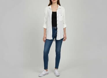 koszula bez prasowania lidl: Sinsay, Koszula damska, rozmiar L — 6