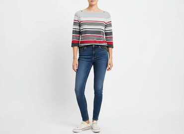 koszulka z długim rękawem w paski: Hampton Republic, Bluzka damska, rozmiar S — 6