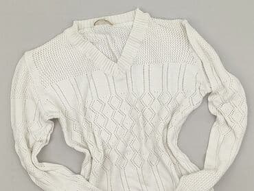 ażurowy sweter na drutach: Sweter damski, rozmiar L — 1