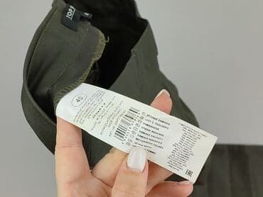 khaki legginsy: Top Secret, Spodnie materiałowe damskie, rozmiar L — 5