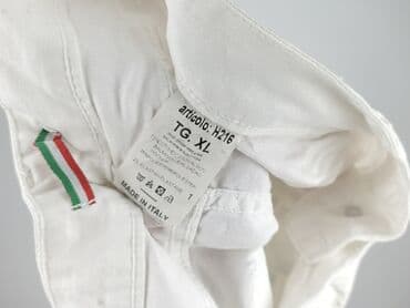 spodnie hello kitty białe: Styled In Italy, Spodnie materiałowe damskie, rozmiar XL — 4