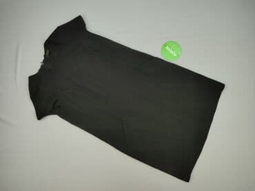 reserved czarna sukienka z bufiastymi rękawami: Reserved, Sukienka damska, rozmiar M — 3