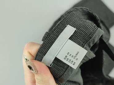 srebrne sukienki na imprezę: H&M, Spodnie materiałowe damskie, rozmiar 2XL — 4
