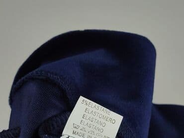 granatowa bluza h m: Velour, Bluza z kapturem damska, rozmiar L — 6