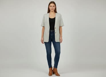 koszulka pod marynarkę damska: Marynarka damska, rozmiar XL — 6