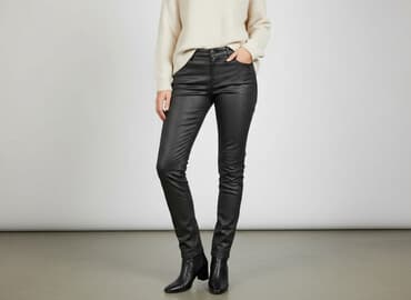 spodnie damskie materiałowe eleganckie: Spodnie materiałowe damskie, rozmiar L — 7