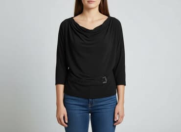 szerokie bluzki damskie: Bluzka damska, rozmiar M — 7