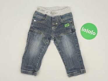 koszulka z traktorem dla chłopca: Denim pants, 6-9 months, condition - Good — 2