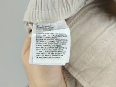 brazowe spodnie woskowane: H&M, Szorty dla mężczyzn, XL — 5