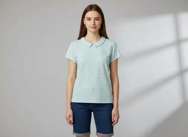 hm bluzki z krótkim rękawem: Bluzka damska, rozmiar S — 5