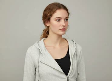 bluzy one size: H&M Divided, Bluza z kapturem damska, rozmiar 2XS — 7