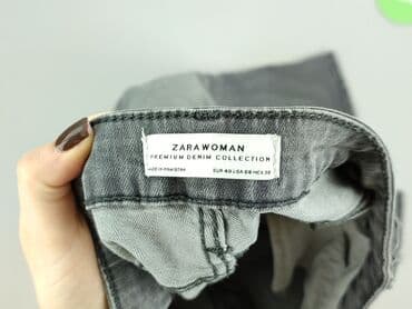 szerokie spodnie jeansowe zara: Denim Collection, Jeansy damskie, rozmiar M — 4