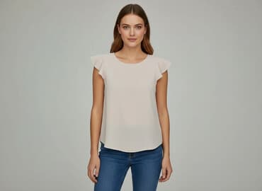 tanie bluzki z krótkim rękawem: Forever 21, Bluzka damska, rozmiar S — 6