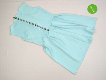 sukienki błękitna na wesele rękawek: Sukienka damska, rozmiar S — 3