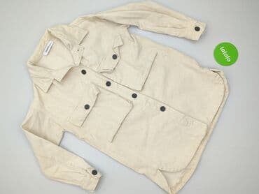 koszulka z guzikami h m: Papaya, Koszula damska, S — 2