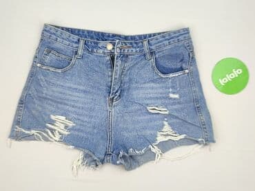 szerokie krótkie spodenki jeansowe: Shorts for women, size L — 3