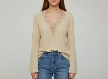 shein bluzka z dekoltem: Shein, Women's blouse, size M — 1