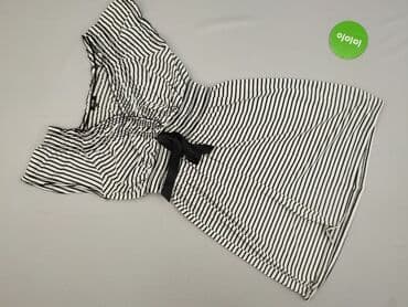 biała bluzka w czarne paski: Stella, Women's blouse, size XL — 3