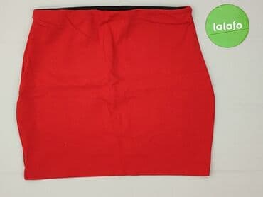 czerwone spódnice plus size: Spódnica damska, rozmiar L — 3