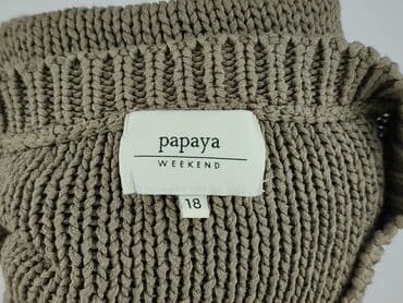 sweter z pingwinem: Papaya, Sweter damski, 3XL — 4