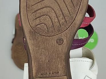 biale klapki hermes: Sandały damskie, rozmiar 35 — 4