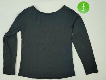 bluzka czarna z dekoltem v: Women's blouse, size S — 3