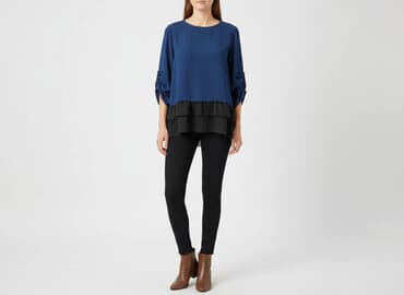 bluzka damska ze ściągaczem na dole: Жіноча блуза, розмір L — 1