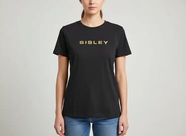koszulki z długim rękawem damskie sisley: Sisley, T-shirt damski, rozmiar S — 6