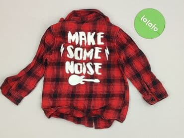 купити дитячі футболки дешево: Shirt 1.5-2 years, condition - Very good, pattern - Cell, color - Red — 3